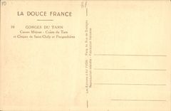CPA Gorges Du Tarn Causse Mejean Canon du Tarn et cirques de Saint chely et Pougnadoires