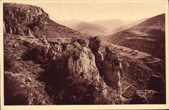 CPA Gorges Du Tarn de Sainte Enimie a Meyrueis Le canon de la Jonte et le massif de l'Aigoual