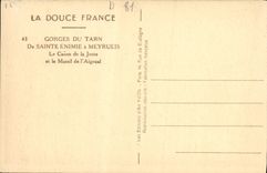 CPA Gorges Du Tarn de Sainte Enimie a Meyrueis Le canon de la Jonte et le massif de l'Aigoual