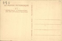 CPA Poitiers La Cathedrale St Pierre et l'ancien eveche