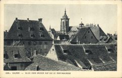 CPA Kolmar Blick Uber Dacher Auf Die St Martinskirche