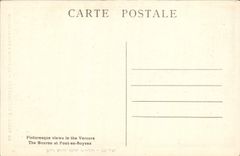 La POSTAL Vercors Pittoresque Bourne de la VENDIMIA tiene puente en Royans