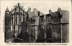 CPA Poitiers Le Chevet De La Salle Des Pas Perdus Du palais de justice et de la tour Maubergeon