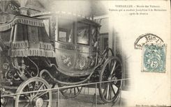 VINTAGE POSTCARD Versailles Musee Of the Cars Conveys which led Josephine to Malmaison after the divorce