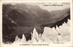 CPA Chamonix Vue Du Plateau Superieur