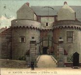 VINTAGE POSTCARD Nantes the Castle the Entry