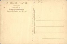 CPA Les Pyrenees Route Du Pont D'Espagne Cascade du Cerisey