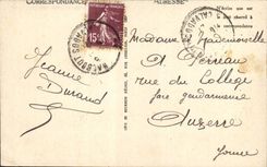 VINTAGE POSTCARD Caen Old Hotel De Than