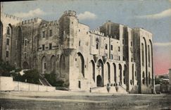 POSTAL Avignon de la VENDIMIA el castillo de los papas