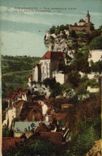 VINTAGE POSTCARD Rocamadour View Taken of the road of arrival