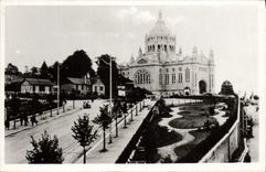 POSTAL MODERNA Lisieux la avenida de la basílica y de la basílica