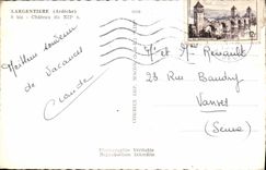 CPM Largentiere Chateau Du 12eme