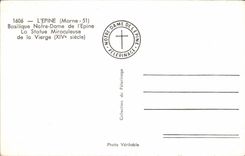 CPm the Spine Basilica Notre Dame De I' Epine the miraculous statue of the Virgin