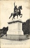 CPA Montpellier La Statue De Louis XIV