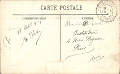 VINTAGE POSTCARD Montpellier the Statue Of Louis XIV