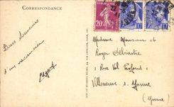 VINTAGE POSTCARD Autun Edifice Romain Says Temple of Janus