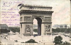 CPA Arc De Triomphe Bon Marche Paris