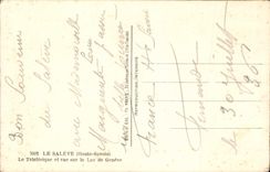 MODERN CARD Saleve the Teleferic and sight on the Geneva Lake