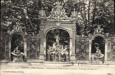 CPA Nancy Place Stanislas Grilles en Fer Forge de Jean Lamour Fontaine de Neptune