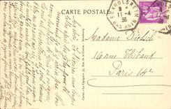 La POSTAL Estrasburgo de la VENDIMIA coloca la república y el paladar del palacio imperial del Rin Ancien