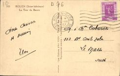 CPA Rouen La Tour du Beurre