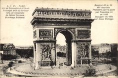 CPA Paris Arc de Triomphe de L'Etoile