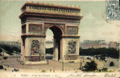 CPA Paris L'Arc De Triomphe