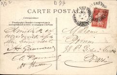 VINTAGE POSTCARD Drill of Fontainebleau Rock Saint Germain