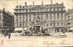 CPA Lyon Fontaine Bartholdi Place des Terreaux