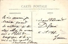 VINTAGE POSTCARD Dijon View Taken of the Church St Michel