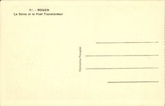 CPA Rouen La Seine et le Pont Transbordeur