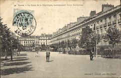 VINTAGE POSTCARD Nantes the Course of the Republic in the past Cambronne course