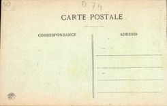 La POSTAL Chamonix de la VENDIMIA coloca la iglesia y Brevent