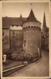 VINTAGE POSTCARD Autun Hotel Rolin Tower Of the Gate Of the Benches