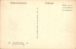 La POSTAL Vic de la VENDIMIA encendido Cere una esquina del parque