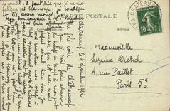 VINTAGE POSTCARD Auvergne Chateauneuf les Bains Seen from of the Hotel of the thermal baths the castle the footbridge and Sioule