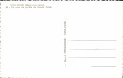 CPM Toulouse Un Coin du Jardin du Grand Rond
