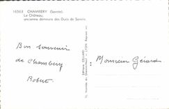 MODERN CARD Chambéry the Castle