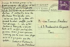 Abadía de la POSTAL de la VENDIMIA del interior de Fondfroide