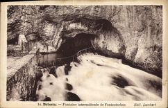 VINTAGE POSTCARD Belesta Intermittent Fountain of Fontestorbes