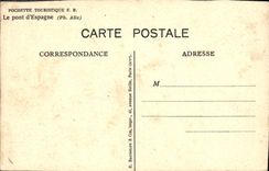 CPA Le Pont d'Espagne