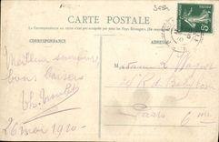 Ruinas de Lisors de la POSTAL de la VENDIMIA de la abadía de Mortemer el claustro