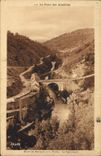 VINTAGE POSTCARD the bridge of Let us adjust Road of marjevols to the mothe Canourgue