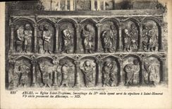 CPA Arles Eglise Saint Trophime Sarcophage du 4eme 