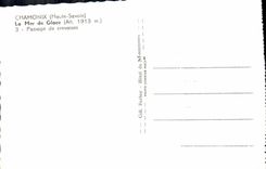 CPM Chamonix La Mer de Glace Passage de crevasses