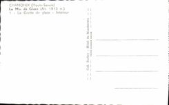 POSTAL MODERNA mar de Chamonix del hielo la cueva del interior del hielo