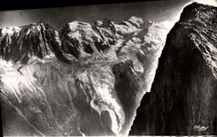 POSTAL MODERNA teleférico de Chamonix de Brevent y de Mont Blanc