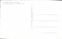 CPM Chamonix Vue Generale et le Mont Blanc