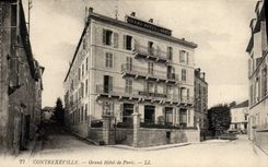 VINTAGE POSTCARD Contrexeville Large Hotel of Paris