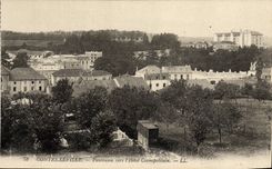 VINTAGE POSTCARD Contrexeville Panorama Towards the Cosmopolitain Hotel